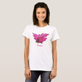 Sweet Angel Gift, White en Pink Peace T-shirt (Voorkant volledig)