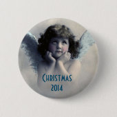 Sweet Angel-kerstmemento Ronde Button 5,7 Cm (Voorkant)