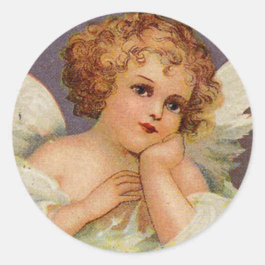 Sweet Angel Ronde Sticker (Voorkant)