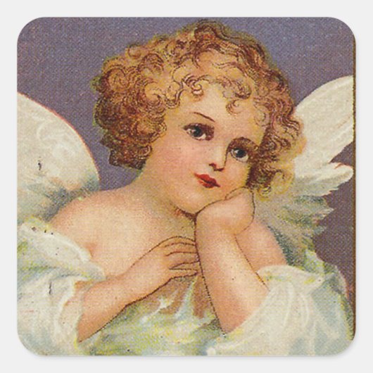 Sweet Angel Vierkante Sticker (Voorkant)
