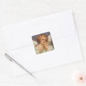 Sweet Angel Vierkante Sticker (Envelop)