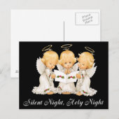 Sweet Angels Stille Nacht Briefkaart (Voorkant / Achterkant)