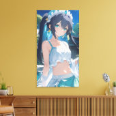 Sweet Anime art. Canvas Afdruk (Insitu (Woonkamer))