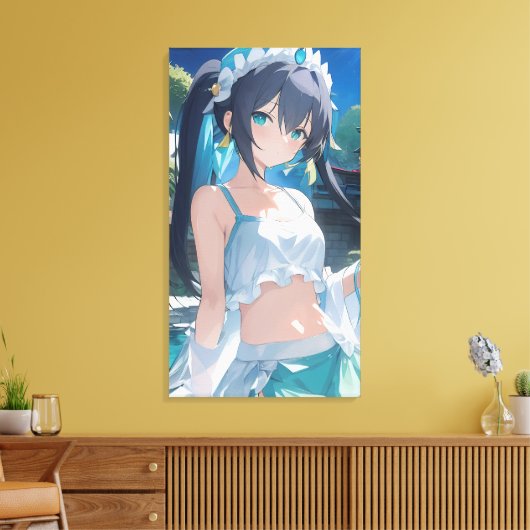 Sweet Anime art. Canvas Afdruk (Insitu (Woonkamer))