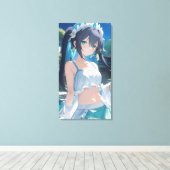 Sweet Anime art. Canvas Afdruk (Insitu (Houten vloer))