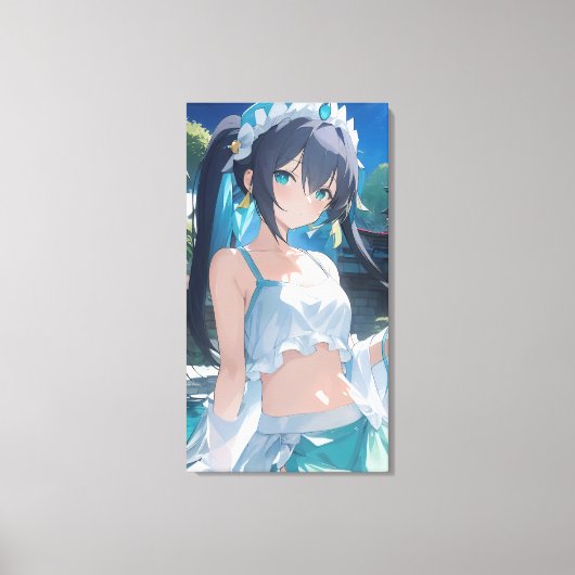 Sweet Anime art. Canvas Afdruk (Voorkant)