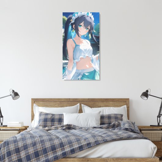 Sweet Anime art. Canvas Afdruk (Insitu (Slaapkamer))