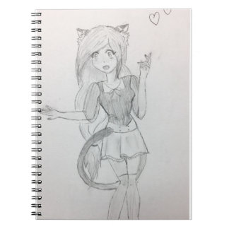 Sweet Anime Cat Girl Notitieboek
