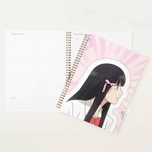 Sweet Anime Girl Esthetische Planner (Display)