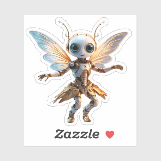 Sweet Ant Girl Dancing Robot Pixie Sticker (Vel)
