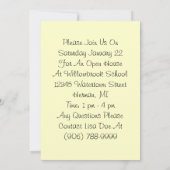 Sweet Antiek School Teacher Education Invitations Kaart (Achterkant)