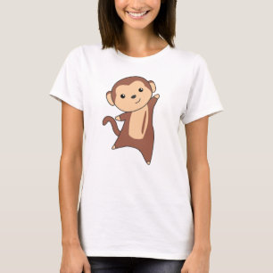 Sweet-apen van apen in de Oerwoud Funny Monkeys T-shirt