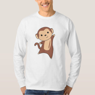 Sweet-apen van apen in de Oerwoud Funny Monkeys T-shirt