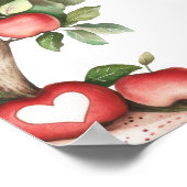 Sweet Apple of Our Eye Baby shower Welkom Poster (Hoek)