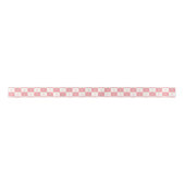 Sweet Argyle Heart Checkered Satijnen Lint (Voorkant)