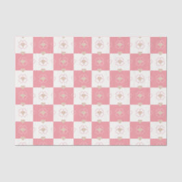 Sweet Argyle Hearts geruit weefselpapier Tissuepapier