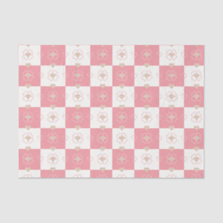 Sweet Argyle Hearts geruit weefselpapier Tissuepapier