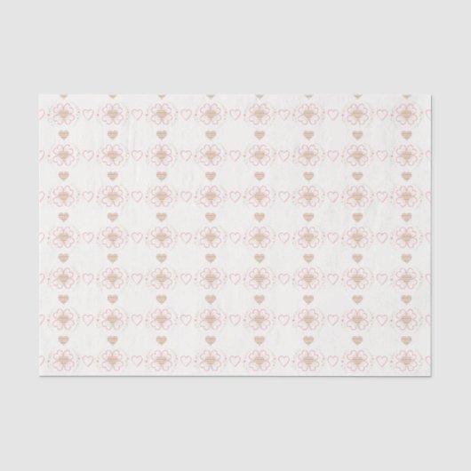 Sweet Argyle Hearts Tissue Paper Tissuepapier (Voorkant)