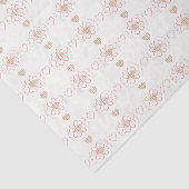 Sweet Argyle Hearts Tissue Paper Tissuepapier (Detail)