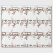 Sweet Argyle Mouse met Spoon, Fence, Mouse Cadeaupapier (Vlak)