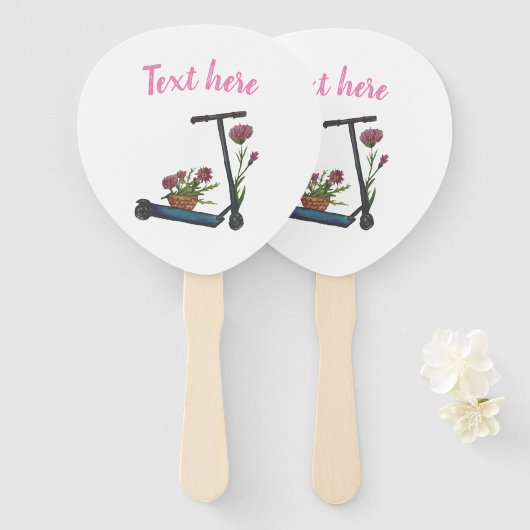 Sweet Art Drawing Summertime set van ventilatoren Handwaaier (Voorkant en achterkant)