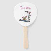 Sweet Art Drawing Summertime set van ventilatoren Handwaaier (Achterkant)