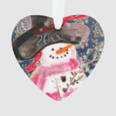 Sweet Artsy Snowman Ornament (achterkant)