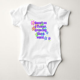 "Sweet as a Flower" (Schuine-regenboogpak) Romper