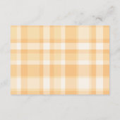 Sweet As A Peach Baby shower Diapper Raffle Informatiekaartje (Achterkant)