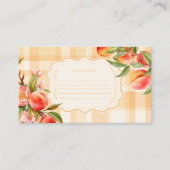 Sweet As A Peach Baby shower Note voor Baby Informatiekaartje (Voorkant)