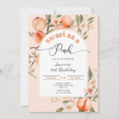 Sweet as a peach kids birthday kaart (Voorkant)