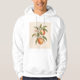 Sweet as a Peach | Vintage Peach Botanical Design Hoodie