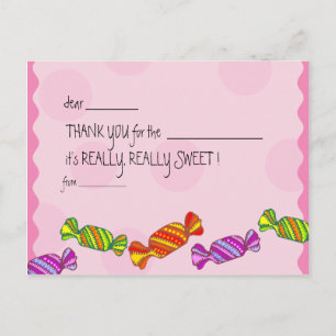 Sweet as a toffee - Kinder bedankkaarten Briefkaart