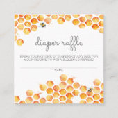 Sweet as can be Diaper Raffle Game Kaart Vierkante Visitekaartje (Voorkant)