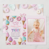 Sweet As Can Be Girl 3e verjaardag Kaart (Voorkant / Achterkant)