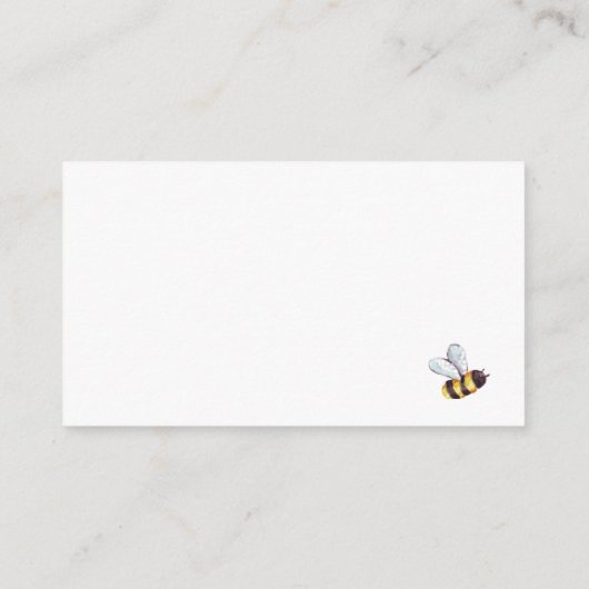 Sweet As Can Be Luier Raffle Naam Kaart (Achterkant)