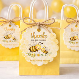 Sweet as can Bee Baby Shower Bedankjes Labels