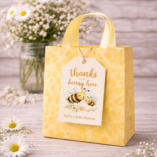 Sweet as can Bee Baby Shower Cadeaulabel