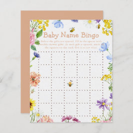 Sweet As Can Bee Baby shower Game Bingo