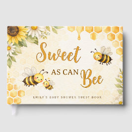 Sweet as Can Bee Baby Shower Guest Book Gastenboek