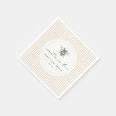 Sweet As Can Bee Baby shower Napkins Servet (Hoek)