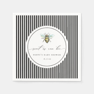 Sweet As Can Bee Baby shower Napkins Servet
