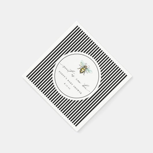 Sweet As Can Bee Baby shower Napkins Servet (Hoek)