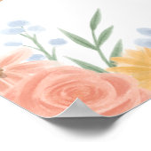 Sweet as can Bee Baby Shower Welcome Sign Poster (Hoek)