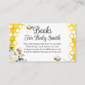 Sweet as Can Bee Boeken voor Baby Ticket Informatiekaartje (Voorkant)