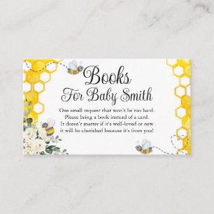 Sweet as Can Bee Boeken voor Baby Ticket Informatiekaartje