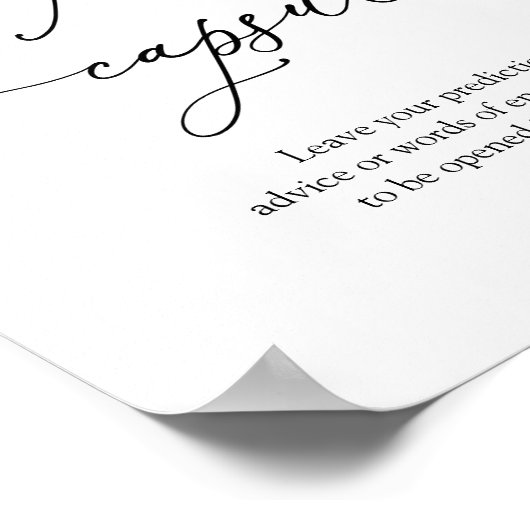 Sweet as can Bee Eucalyptus Time Capsule Sign Poster (Hoek)