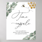 Sweet as can Bee Eucalyptus Time Capsule Sign Poster (Voorkant)