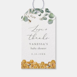 Sweet as Can Bee Greenery Baby shower Cadeaulabel