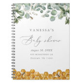 Sweet as Can Bee Greenery Baby shower Guest Book Notitieboek (Voorkant)